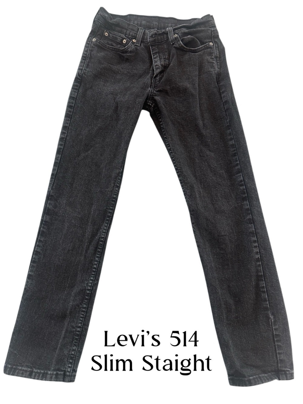 Levi’s 514 Slim Straight Jeans | Faded Black Wash | W29 L30 🖤